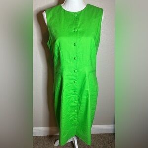 Preston & York green sleeveless dress size 8